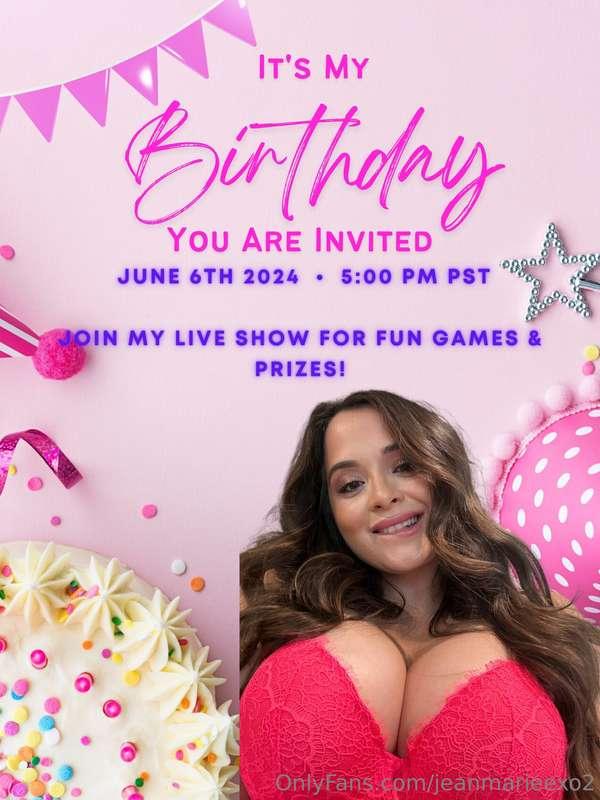 Don’t miss out on my birthday livestream tonight! There will..