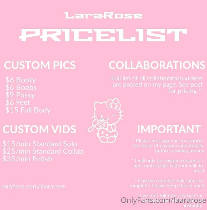 Okay I really have to stop updating the look of my price lis..
