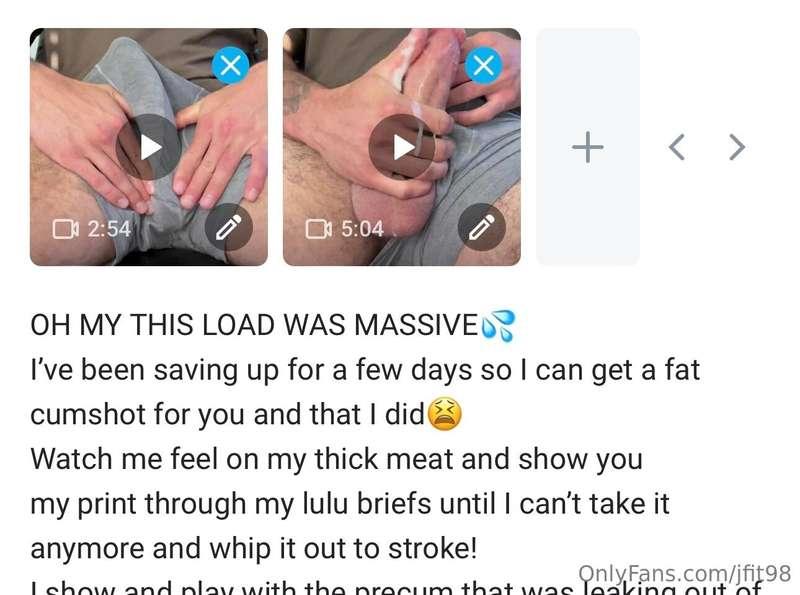 BEST LOAD IN A LONG TIME😫💦