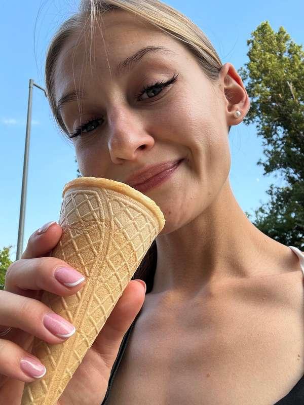 Pretty soon you can eat ice cream by the tons because it's g..