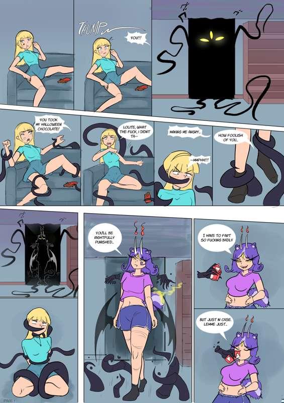 Request: Skunkgirls explosive farts comic