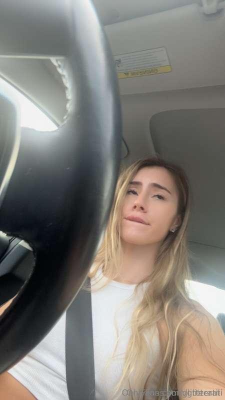 You already know I get the horniest in the car 🙈 have you ev..