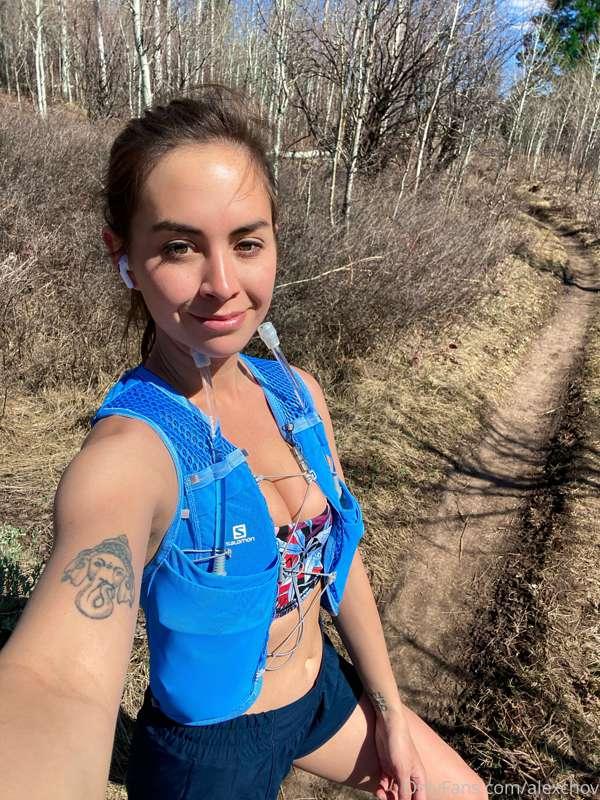 Sweaty trail running fun 💦