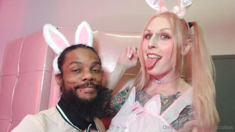 I was a slutty sissy bunny girl for my friend AJ! I hope you..