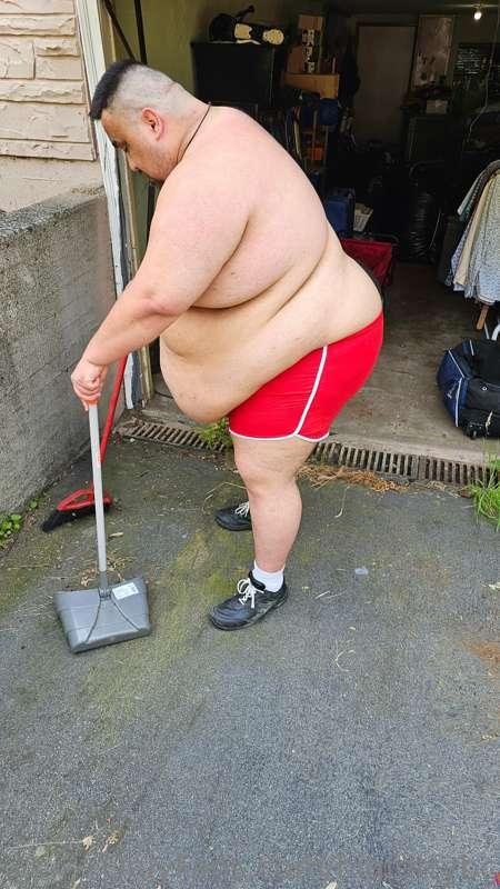Even the simplest tasks like sweeting the driveway is hard o..