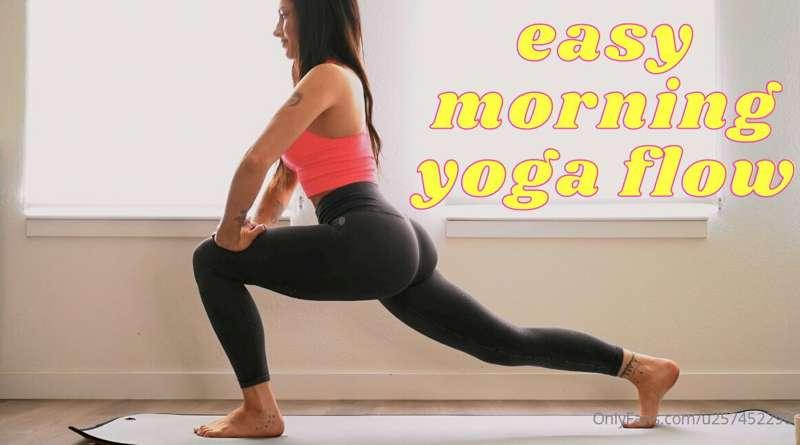 Have you guys seen my easy morning flow video? If not, go ch..