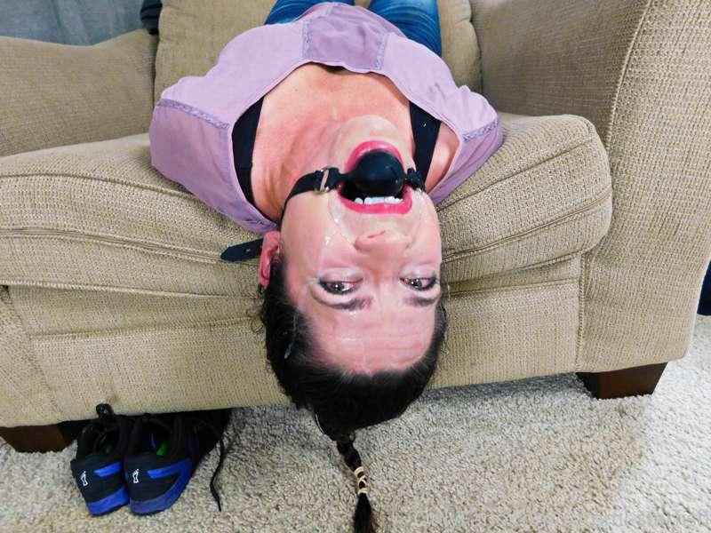 100 picture set... "Mom's Penis Gag Challenge" (Part 2 / 5)