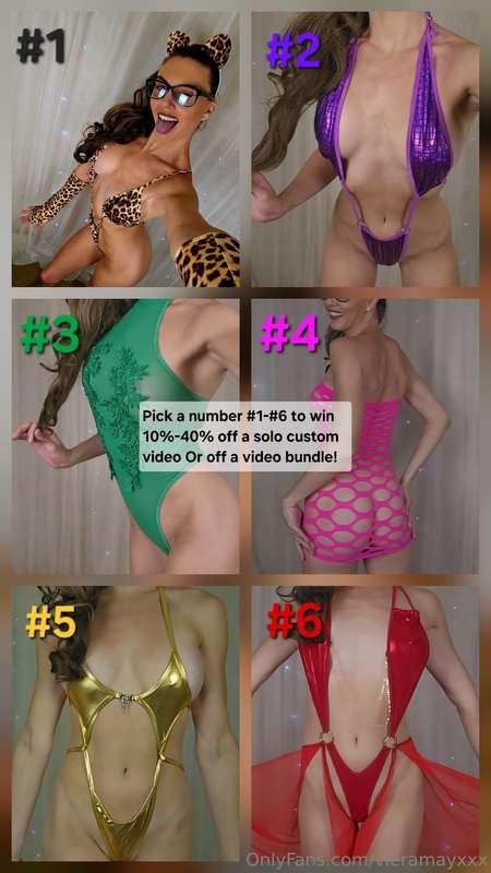 💗Discount Game!!💗 DM me a number #1-#6 to win 10%-40% off a ..
