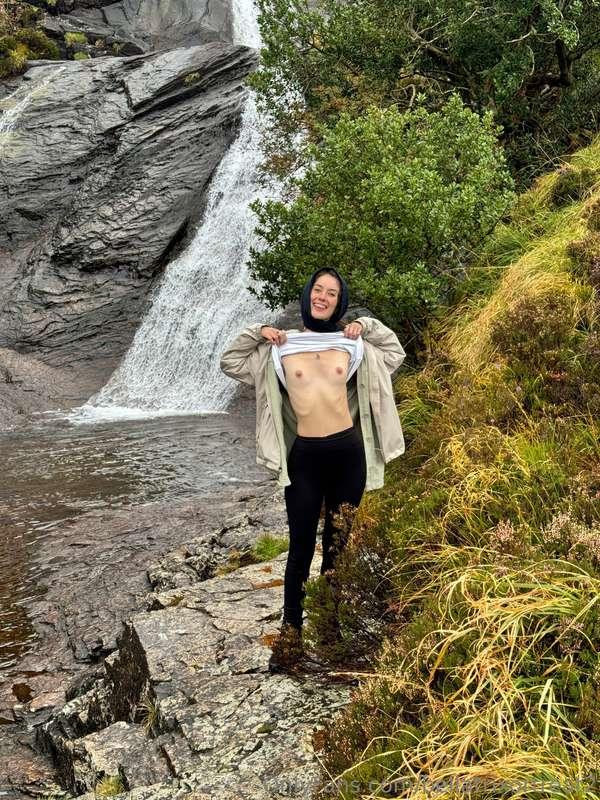Side of the waterfall adventure! It was quite a chilly day i..