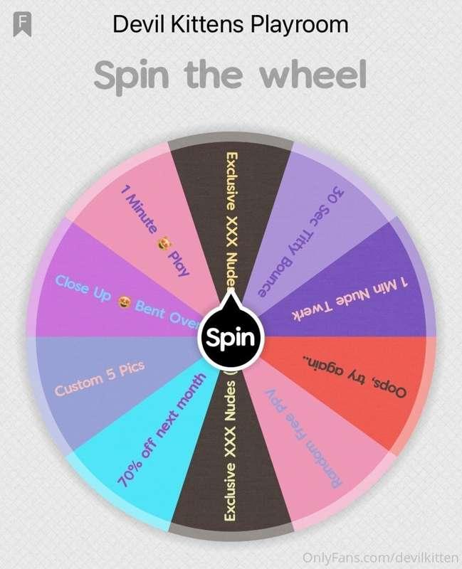 SPIN THE WHEEL BABY 💕