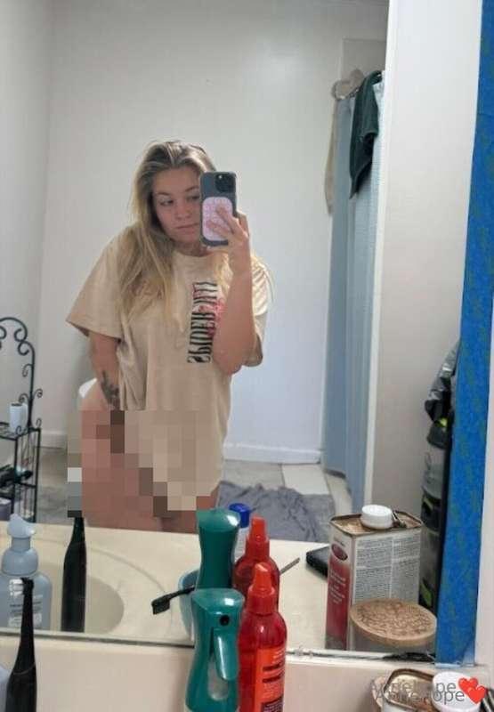 Snapped this mirror moment before I changed… or maybe not