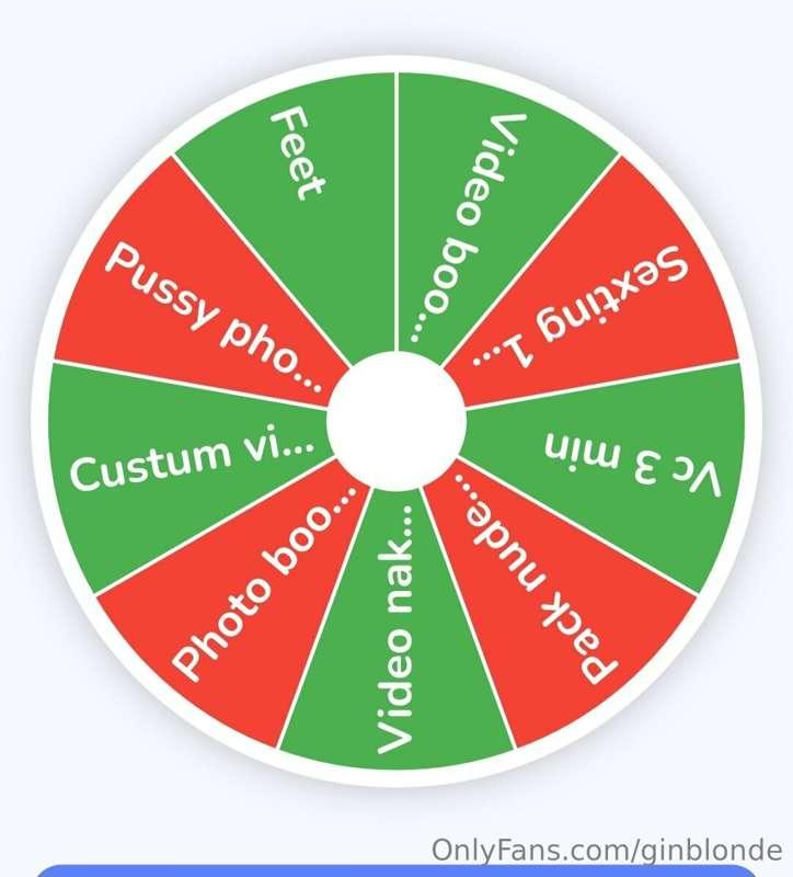 Spin the roulette and you could be very lucky🍀
 winning priz..