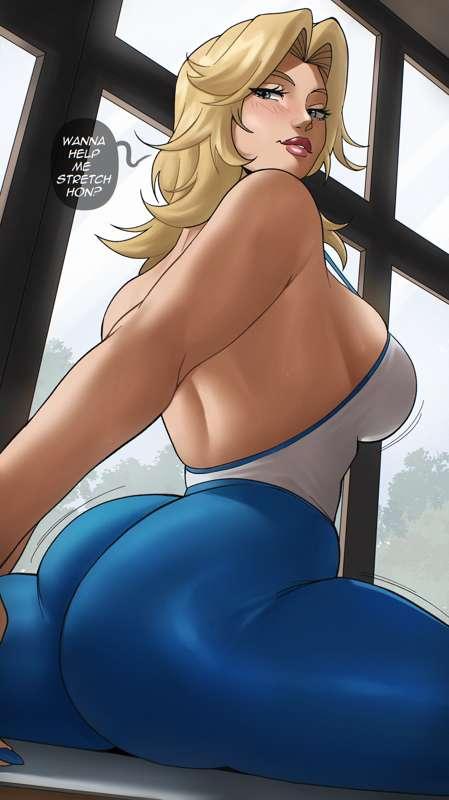 Sue Streching (+NSFW)!