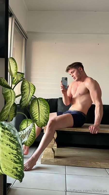 My cock is going to sunbathe for a while, she likes it too…