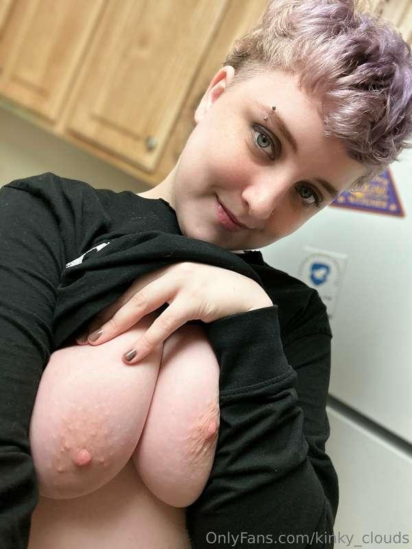 You come in the kitchen and see me like this, what do you do..
