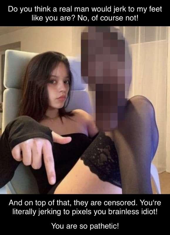 A pathetic pig for Goddess Ortega
