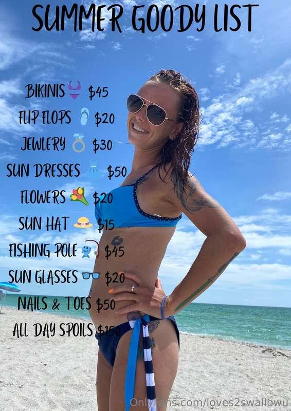 Summer spoils👙🩴👒🏖️ALL tips are rewardedCONTRIBUTE & GET SOME..