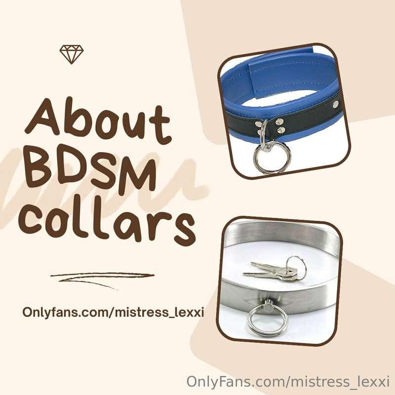 ***💭Let's talk about BDSM collars!***

⛓️Offering a collar⛓️..