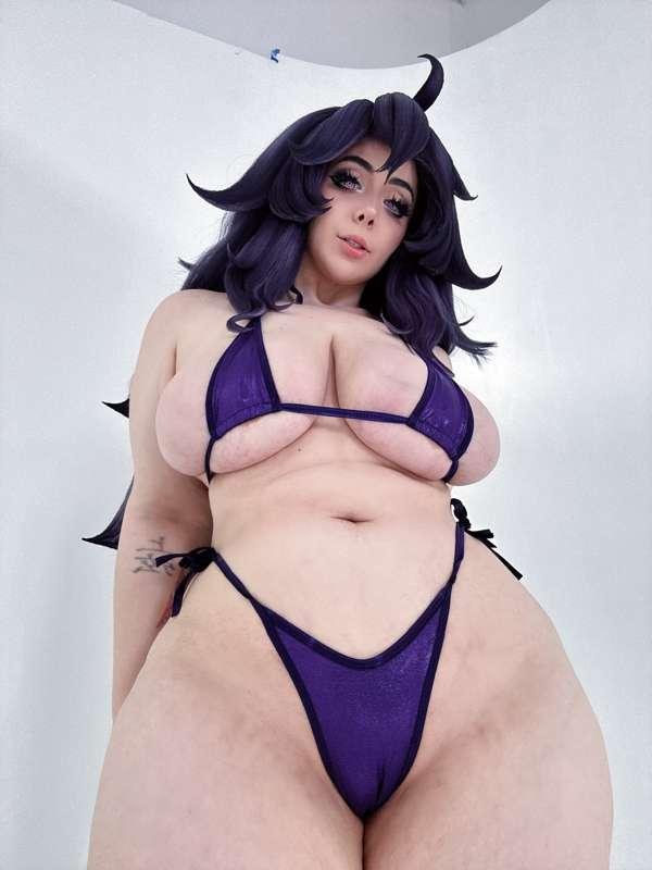Hex Maniac Bikini + Haunter Bunny Suit Selfies 👻💜
