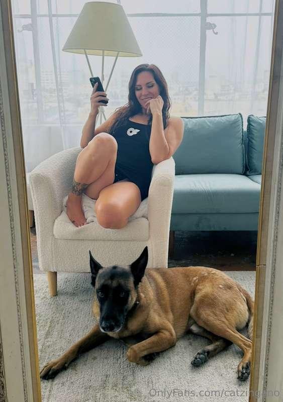 Chillin with my dawg :)How is your day going? Wanna to chat?..