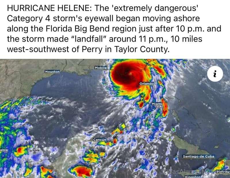 Sending prayers to all my fellow Floridians we are used to h..