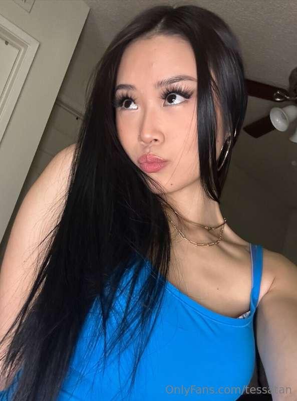 Soft in blue, but my thoughts aren’t 😈💙