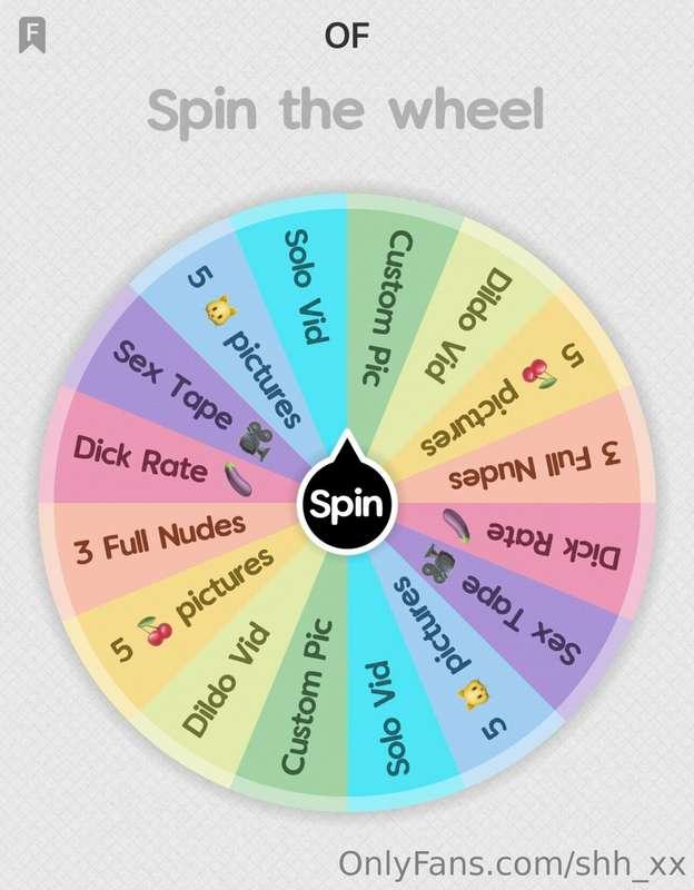 💗 SPIN THE WHEEL TONIGHT 💗   Each spin will be $6 😈  Tip bel..