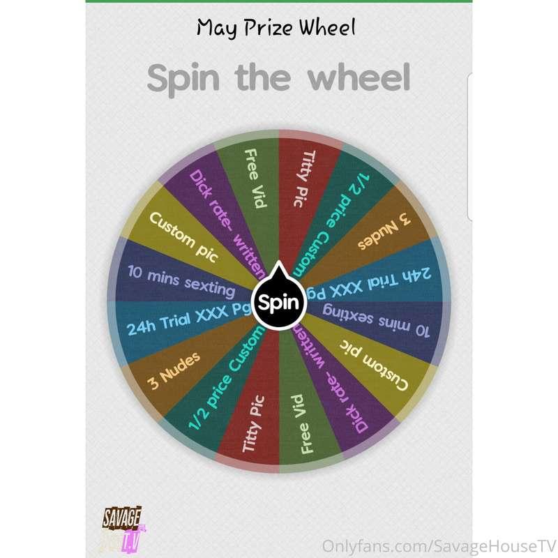 BOGO wheel Spins all day for you lovely people 😏🙌😛😘😋

Every ..