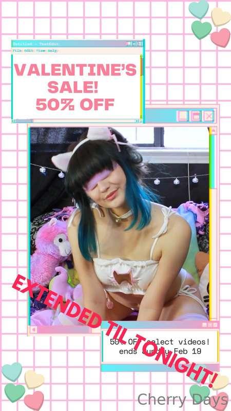 ❣️50% off Vids SALE Extended til TONIGHT❣️(and tomorrow morn..