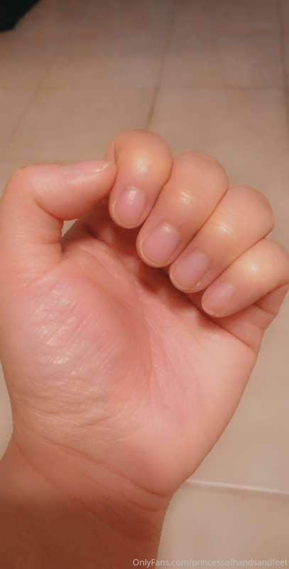 Nails are growing in, getting a little long for me lol. Shou..
