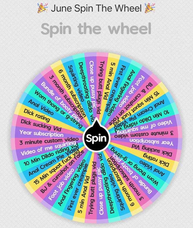 🎉June Spin The Wheel🎉
-$15.00 for 1 spin
-$30.00 for 3 spins..