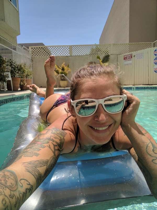 pool time