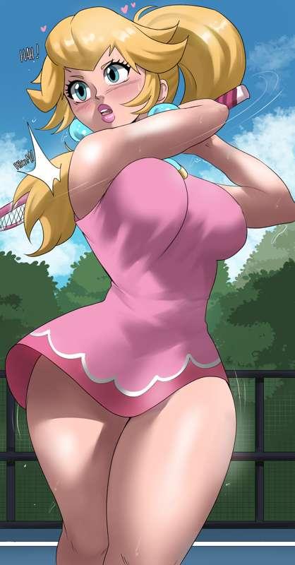 Peach's Tennis Serve!