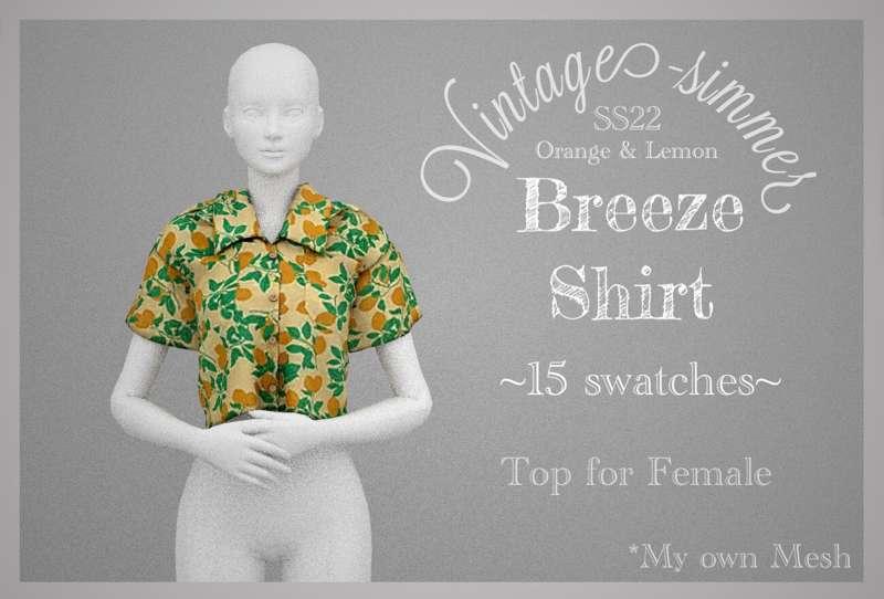 ˗ˏˋBreeze Shirt ˎˊ˗ public release: September 5
