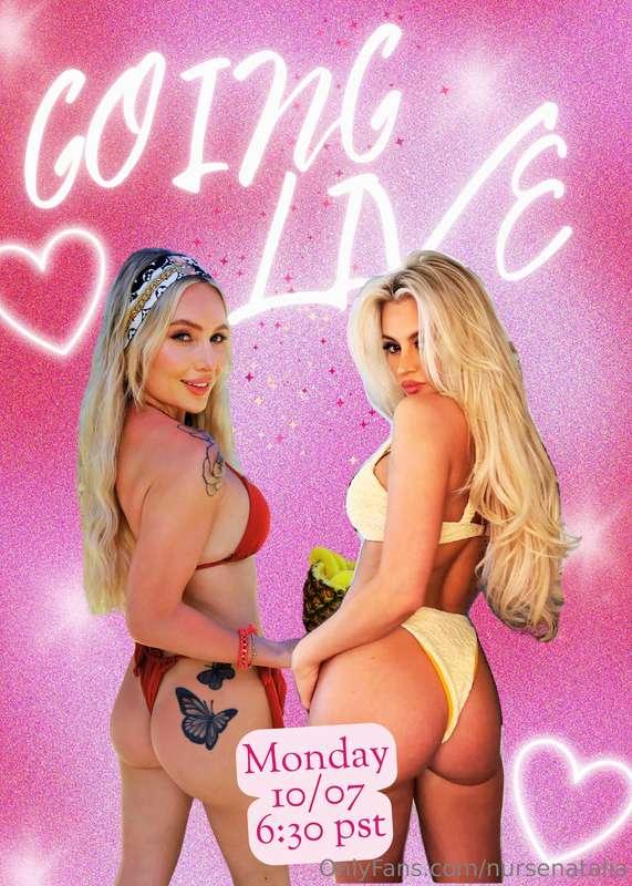 Since you love two blondes... I'm going live with @bitesbabe..