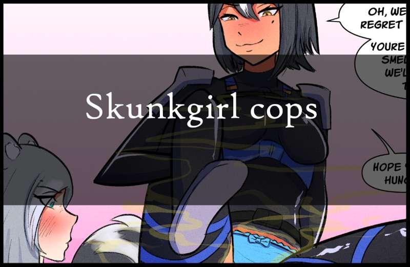 Skunkgirl cops punishing shoplifter