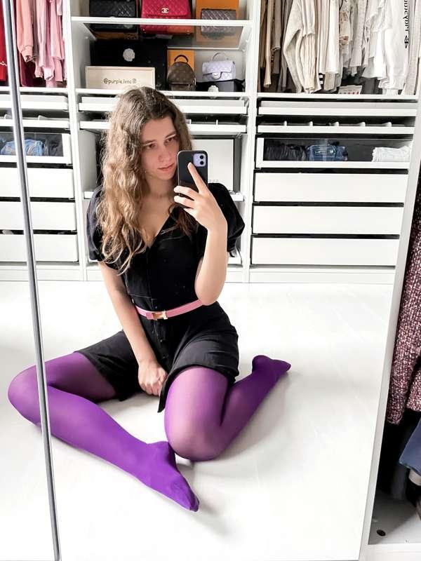 💜Purple Pantyhose💜
