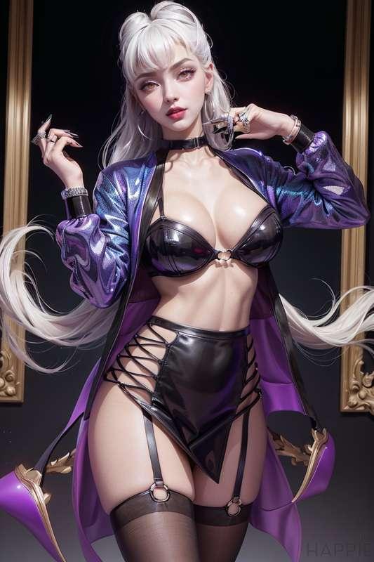 HP085 - 4K K/DA All Out Evelyn 英雄联盟 LOL (50 Images)