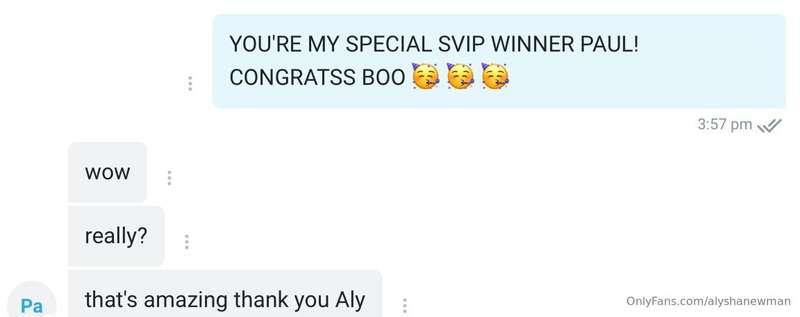 Better late than never!! Announcing the winner of my FREE SV..
