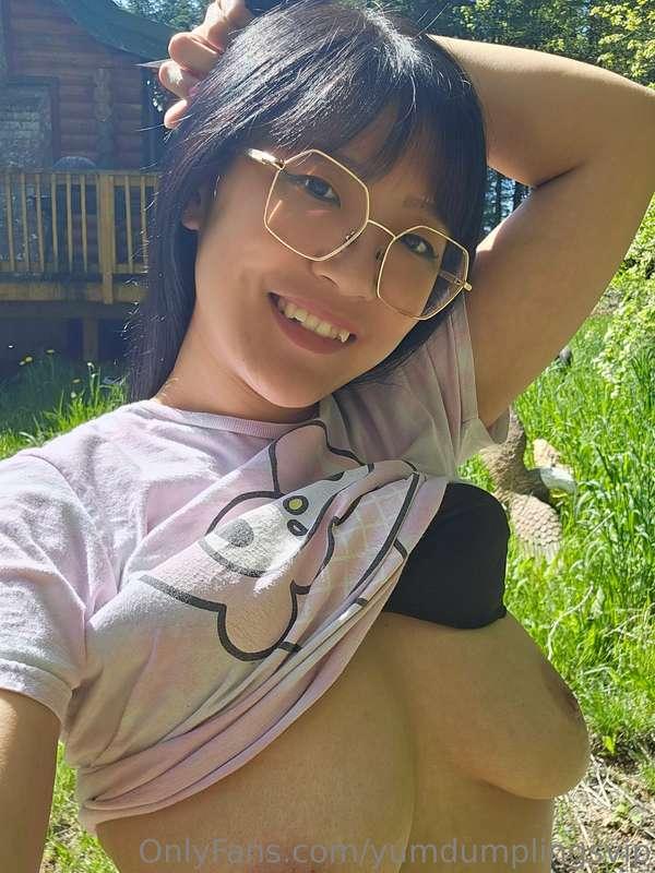 When it's so damn hot outside! U let the titties out! 😏