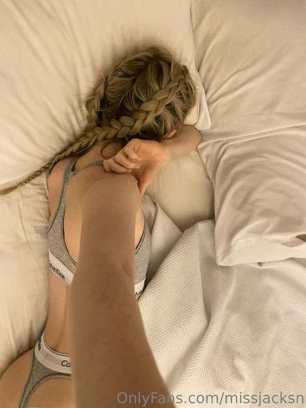 in bed this morning