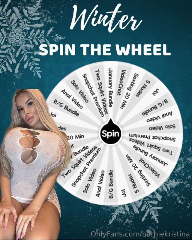 WINTER WHEEL SPIN ❄️ Every spin wins!! Guaranteed to make yo..