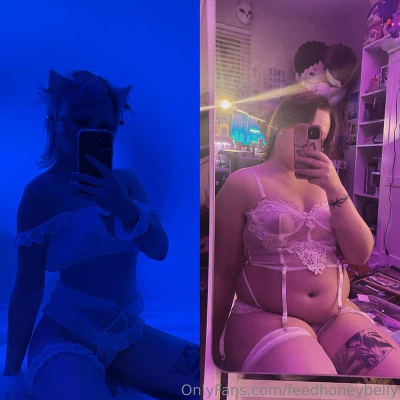 The difference 😳 I’m getting so round  I’m going to post som..