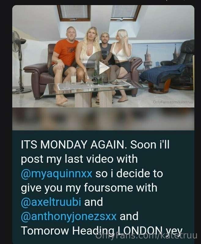 Check out yiur DM boxes for new Monday video @axeltruubi @my..