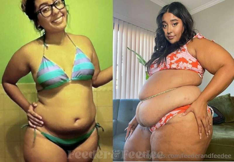 Some before and afters showcasing my gain, I can’t get over ..