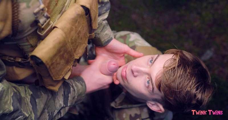 *Deep behind enemy lines…*
**Military training kicks in** 😳 ..