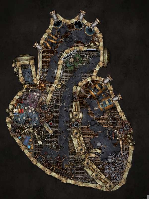 Mechaheart alt maps and animated