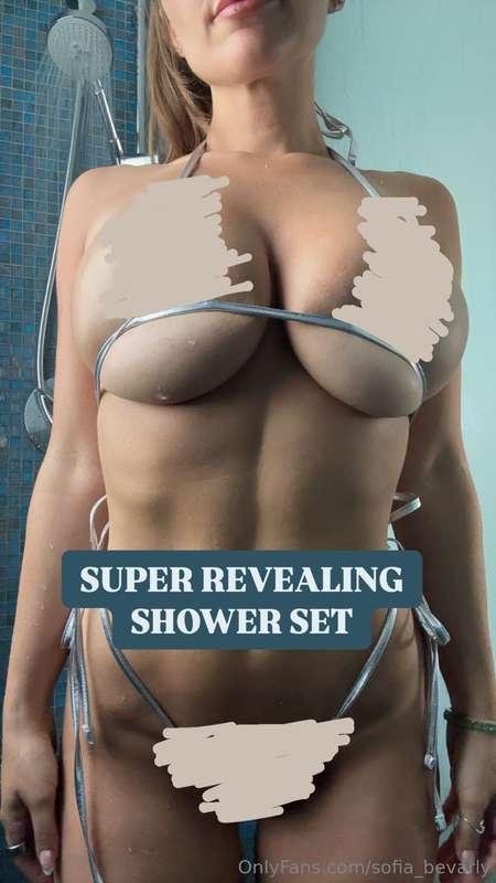 Filmed my MOST REVEALING SHOWER SET 🚿 yet!!!!! In my tiniest..