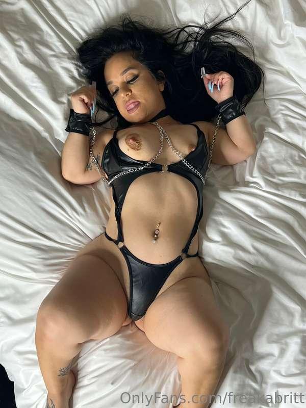Collared, cuffed, and completely at your mercy. Will you pla..