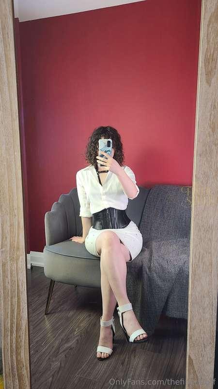 White leather, black leather, all the leather!